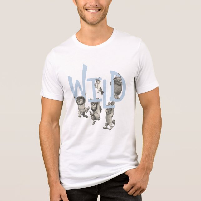 T-shirt En Tri-matière WILD | Wild Things et Max - Bleu (Recto)