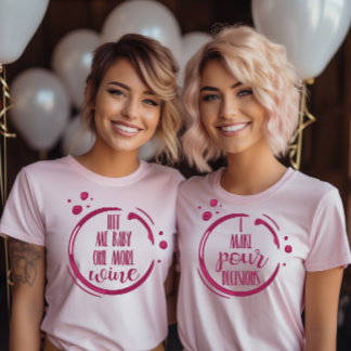 T-shirt En Tri-matière Wine Themed Bachelorette Group