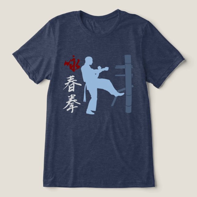 T-shirt En Tri-matière Wing Chun Kung Fu Tri-Blend Shirt (Design Recto)