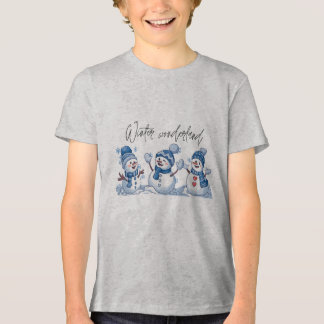 T-shirt En Tri-matière Winter Wonderland Boy's Bella+Canvas Youth Tri-ble
