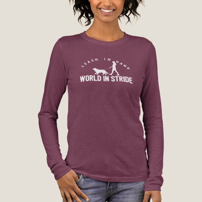 T-shirt En Tri-matière Woman Dog Walker  (Recto)