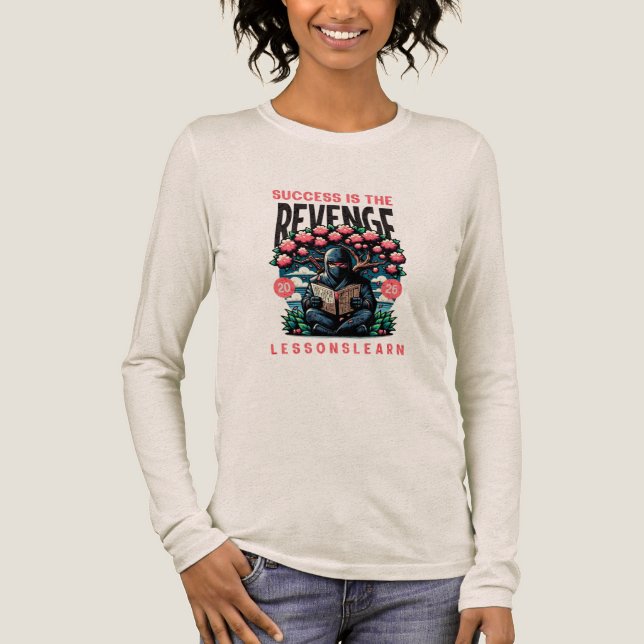 T-SHIRT  EN TRI-MATIÈRE WOMEN'S SUCCESS REVENGE LESSONS LEARN LONG SLEEVE  (Recto)