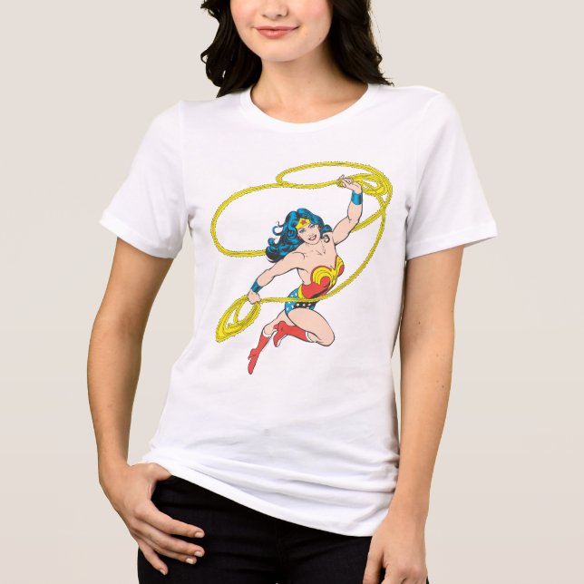 T-shirt En Tri-matière Wonder Woman tient Lasso 3 (Recto)