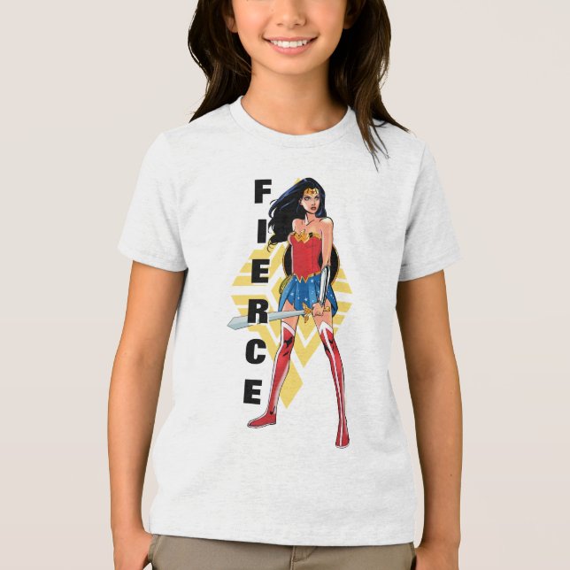 T-shirt En Tri-matière Wonder Woman with Sword - Fierce (Recto)