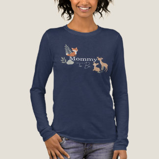 T-shirt En Tri-matière Woodland animal Mommy to be