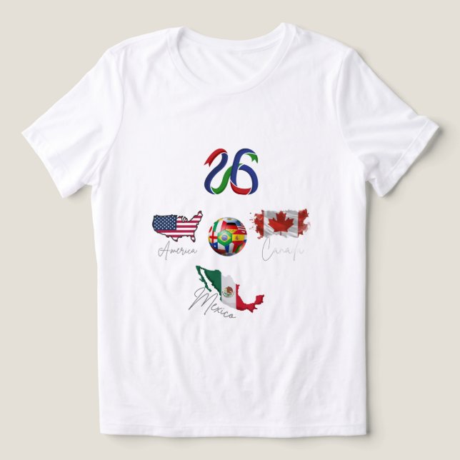 T-shirt En Tri-matière  World Cup 2026 Shirt • Family matching shirt, (Design Recto)