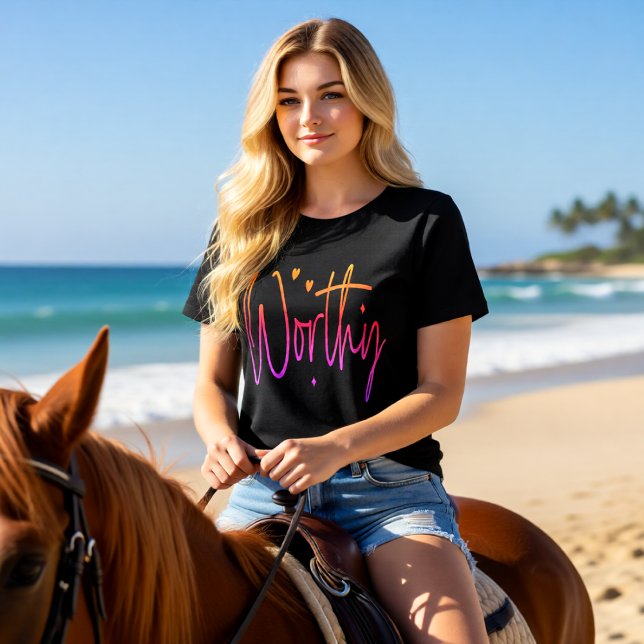 T-shirt En Tri-matière Worthy Christian Statement (Créateur téléchargé)