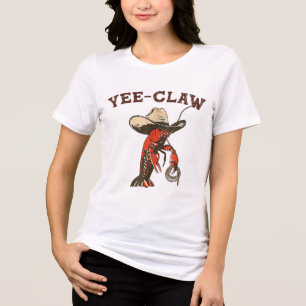 T-shirt En Tri-matière Yee Claw Funky Crawfish Festival de fruits de mer