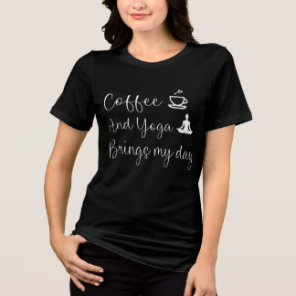 T-shirt En Tri-matière Yoga amusant et Louvain du café Chemise de citatio