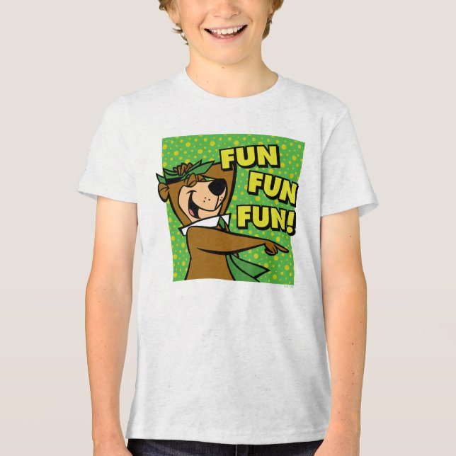 T-shirt En Tri-matière Yogi Bear Fun Amusant (Recto)