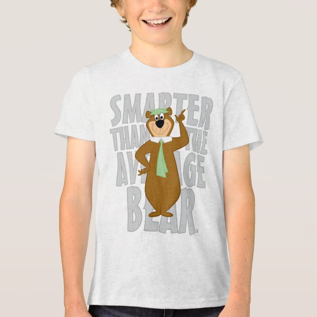 T-shirt En Tri-matière Yogi "Plus Intelligent Que L'Ours Moyen" (Recto)