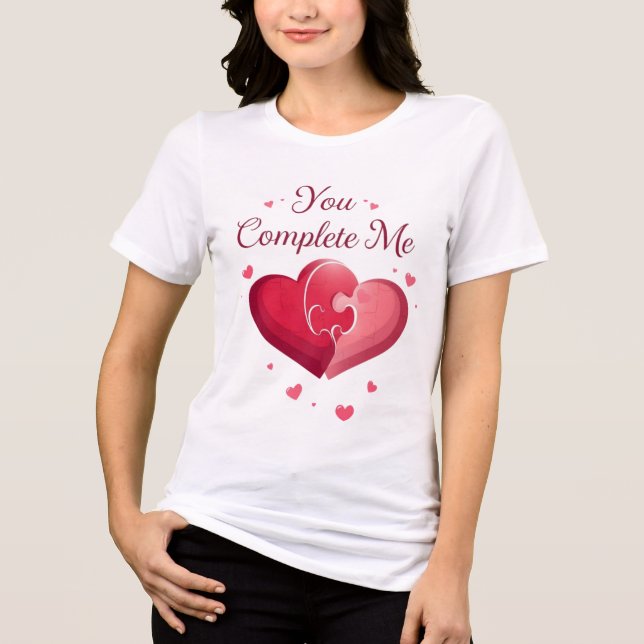 T-shirt En Tri-matière You Complete Me Romantic Valentine’s Gift (Recto)
