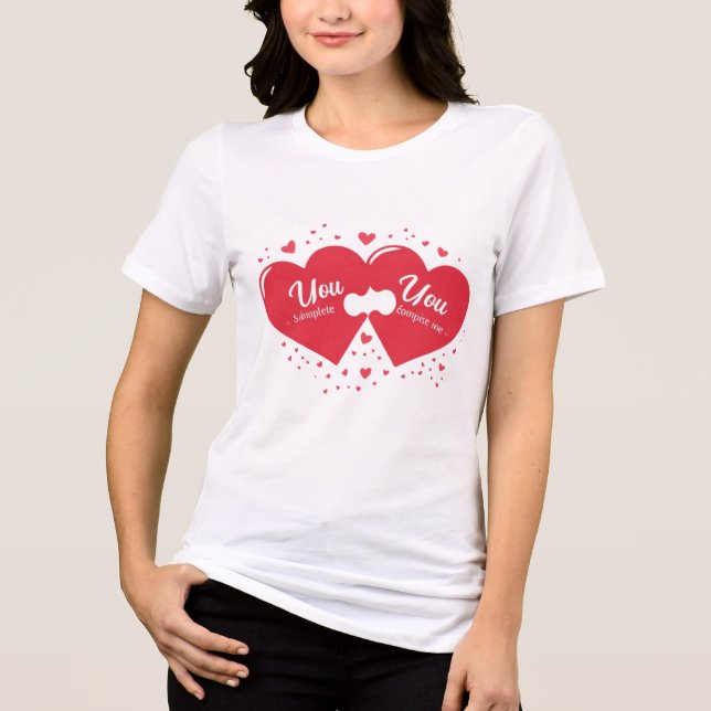 T-shirt En Tri-matière You Complete Me Romantic Valentine’s Gift (Recto)