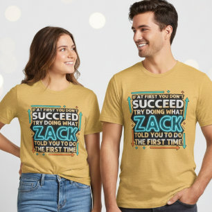 T-shirt En Tri-matière Zack T'a Dit Tee-shirt à Graphisme Audacieux