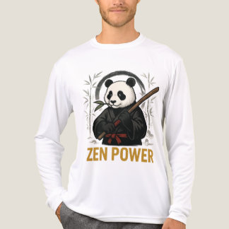 T-shirt En Tri-matière 【ZEN POWER – Panda Warrior Long Sleeve T-Shirt】