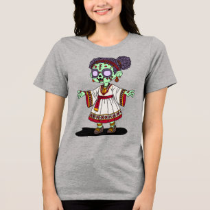 T-shirt En Tri-matière Zombie éthiopienne mignonne