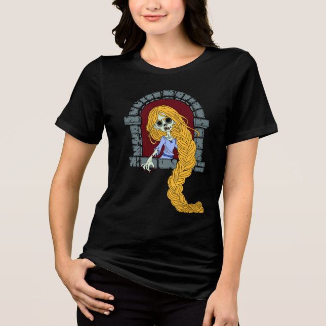 T-shirt En Tri-matière Zombie Rapunzel (Recto)