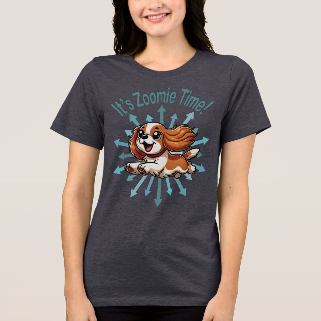 T-shirt En Tri-matière Zoomie Time Cavalier Spaniel (Recto)