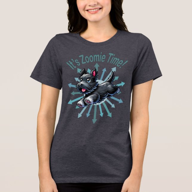 T-shirt En Tri-matière Zoomie Time Scottish Terrier (Recto)