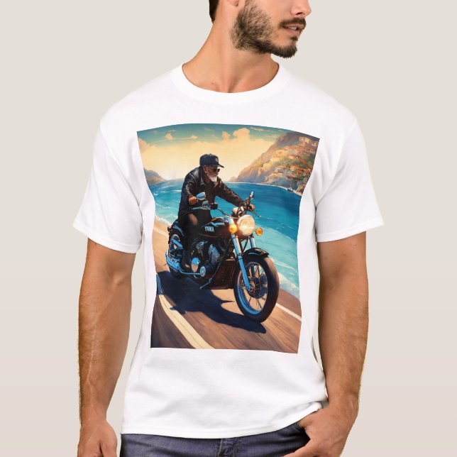 T-SHIRT EN VÉLO BLANC YAMAHA (Devant)