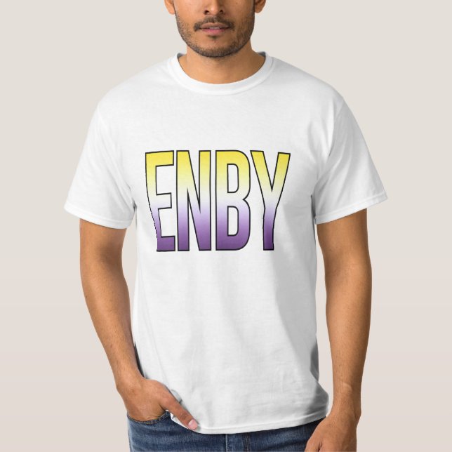 T-shirt ENBY - Non binaire (Devant)