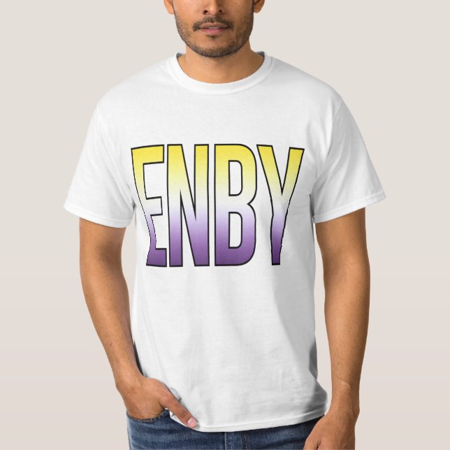 T-shirt ENBY - Non binaire (Devant)