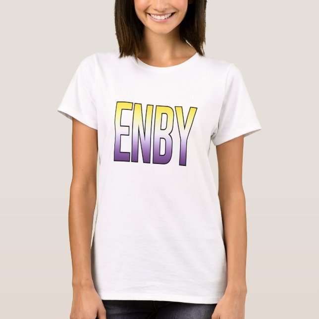 T-shirt ENBY - Non binaire (Devant)