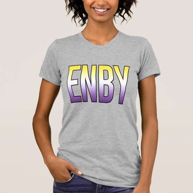 T-shirt ENBY - Non binaire (Devant)