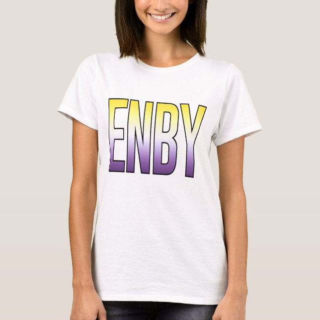 T-shirt ENBY - Non binaire (Devant)