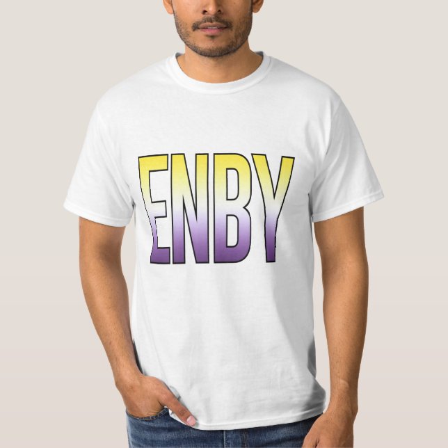 T-shirt ENBY - Non-binaire (Devant)