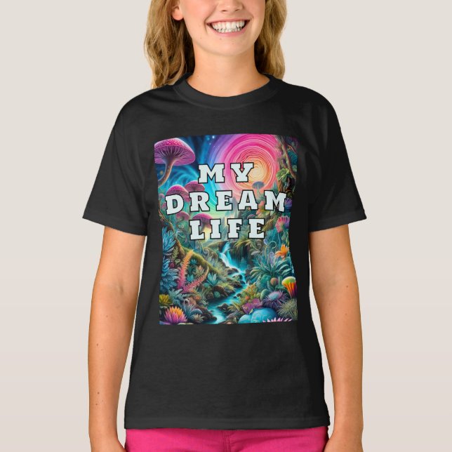 T-shirt Enchanted Psychedelic Dreamscape (Devant)