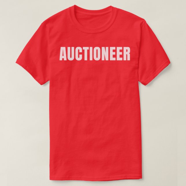 T-shirt Enchère Funny Titre de l'emploi Profession Anniver (Design devant)