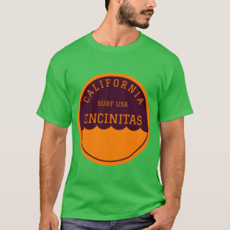 T-shirt Encinitas California Vintage Retro Surf USA Travel