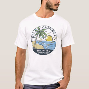 T-shirt Encinitas San Diego Californie Vintage