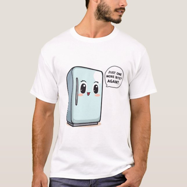 T-shirt Encore une bouchée – Conception de réfrigérateur p (Devant)