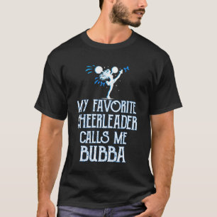 T-shirt Encourage ma pom-pom girl préférée m'appelle Bubba