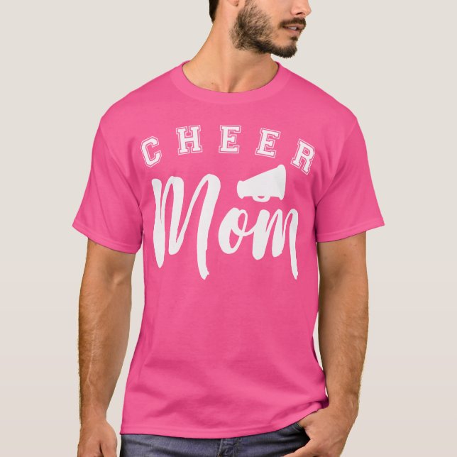 T-shirt Encourage Maman Cheerleading Mère Cheerleader (Devant)