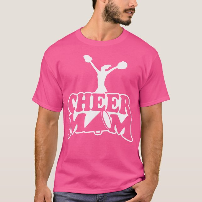 T-shirt Encourage Maman Cheerleading Mère Pour Femmes (Devant)