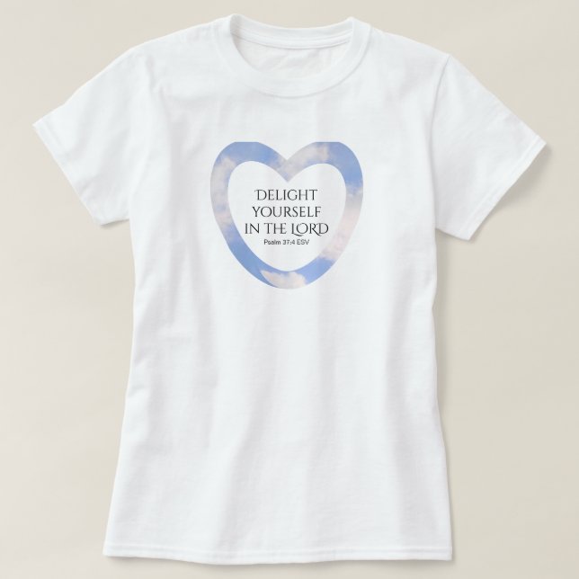 T-shirt Encouragement et application de la Bible Bleue Lum (Design devant)