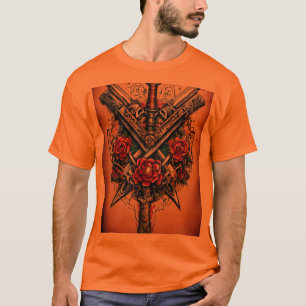 T-shirt Encre d'armement : Design de tatouage d'armes dyna