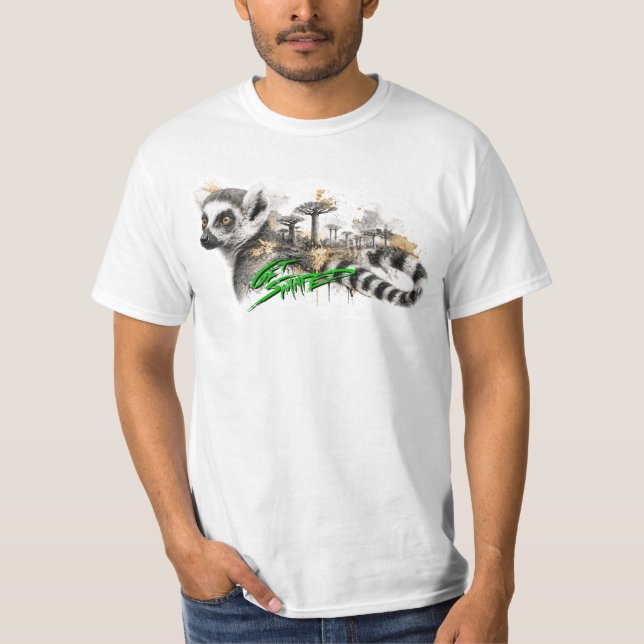 T-shirt Encre de Lémurien Submergé (Devant)