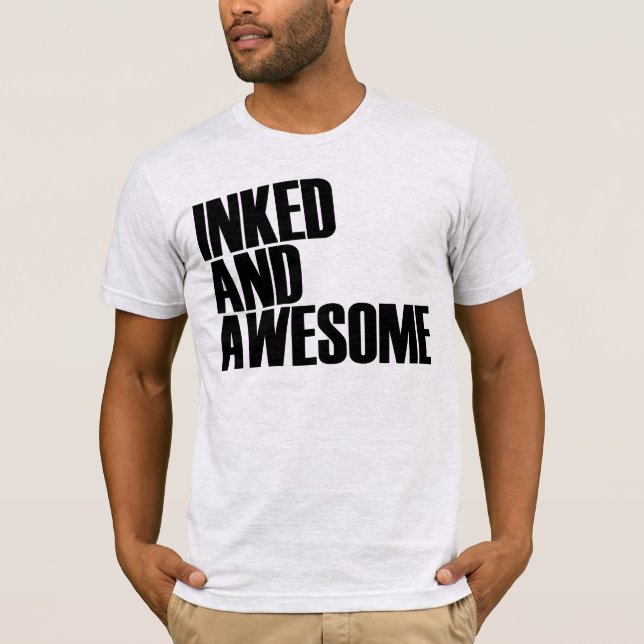 T-shirt encré et impressionnant (Devant)
