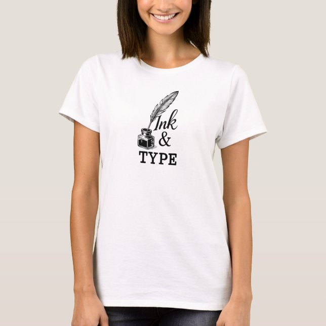 T-shirt Encre & Typographie (Devant)