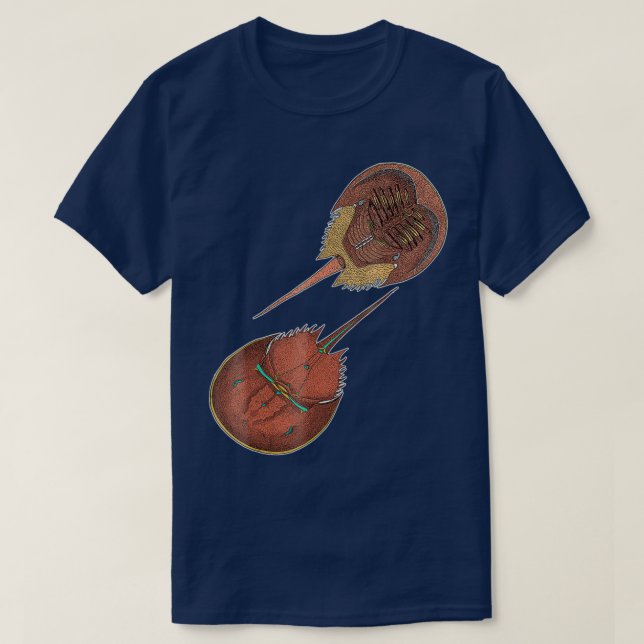 T-shirt Encycloart Horseshoe Crabe Xiphosura (Design devant)
