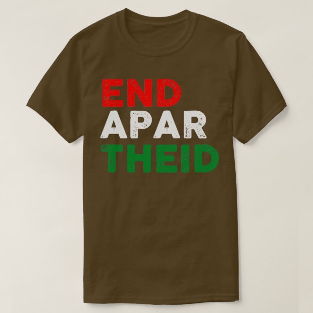 T-shirt End Apartheid (Design devant)