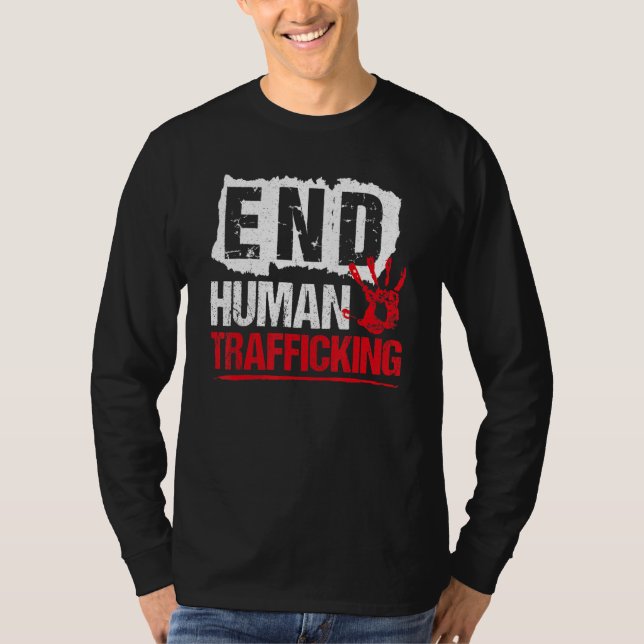T-shirt End Human Trafficking  Human Rights (Devant)
