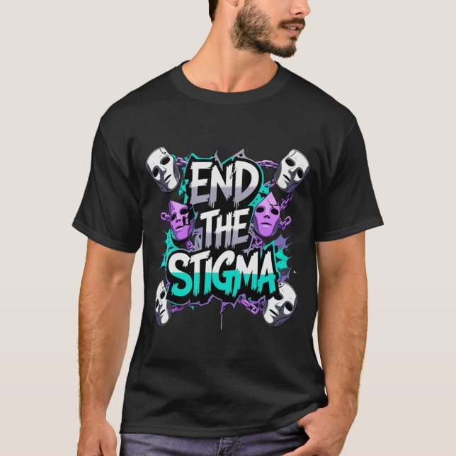 T-shirt "End the Stigma" Suicide Prevention (Devant)