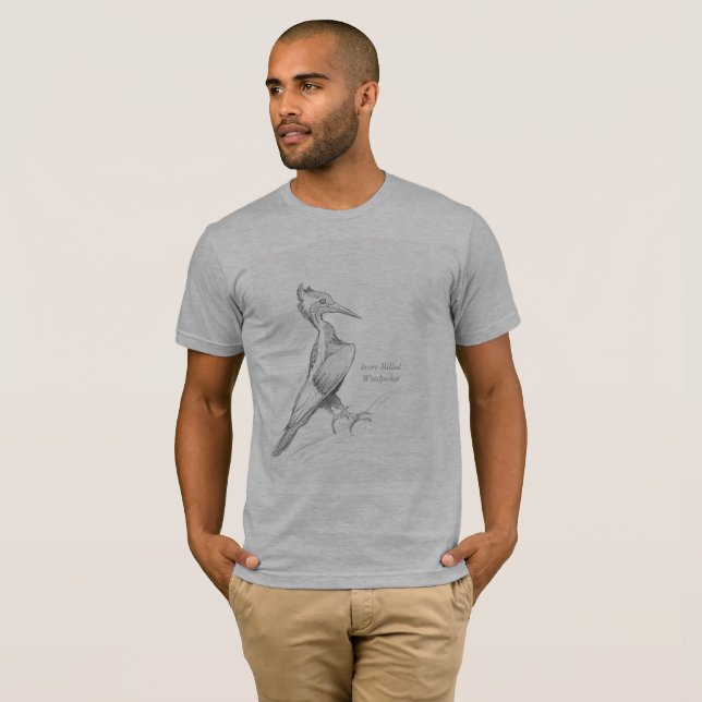 T-shirt Endangered Ivoire-a affiché le pivert (Devant entier)
