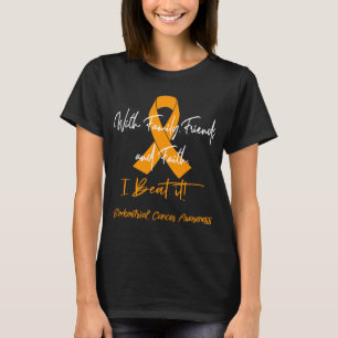 T-shirt Endometrial Cancer Awareness Ribbon Support Gifts