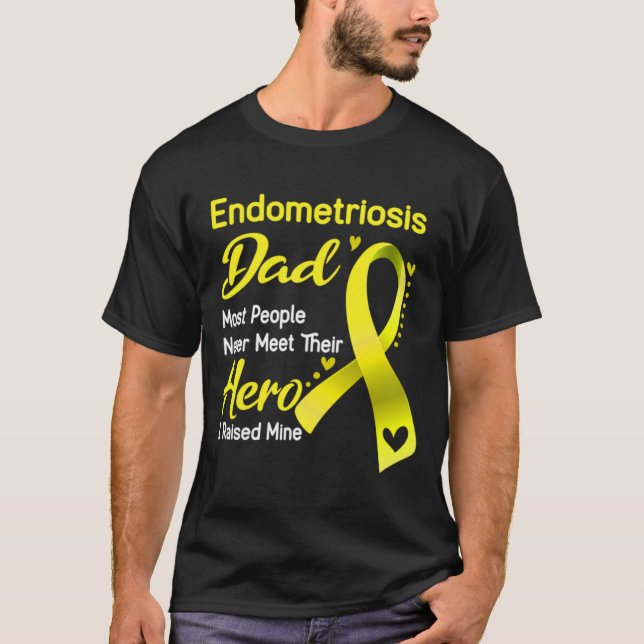 T-shirt Endometriose Papa La Plupart Des Gens Ne La Rencon (Devant)